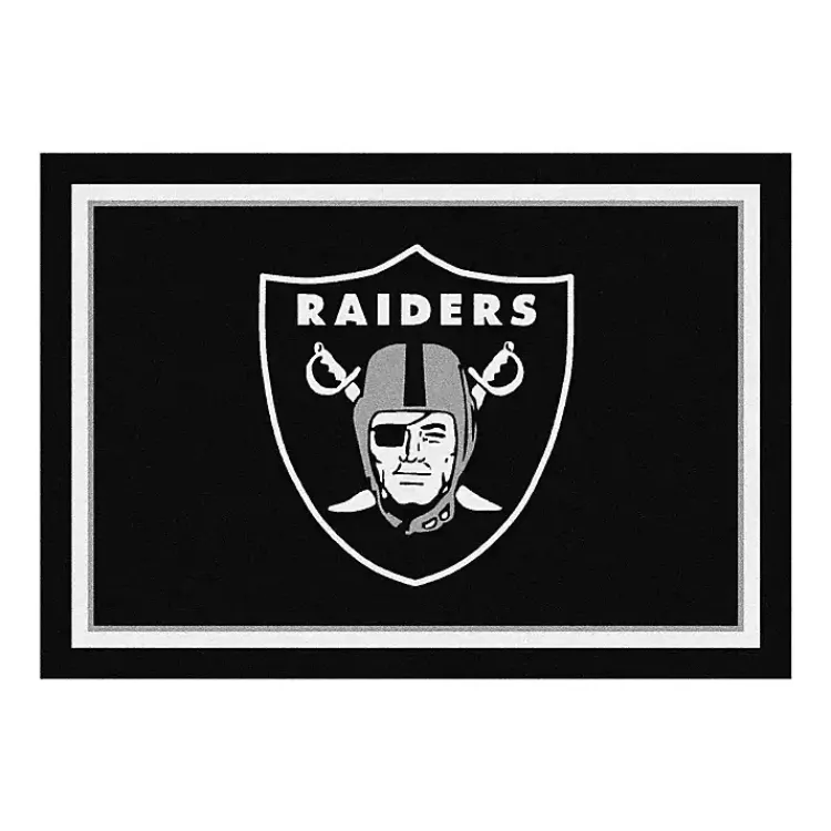 Kirklands Home Las Vegas Raiders Area Rug, 4x6 Blue Hot