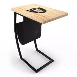 Kirklands Home Las Vegas Raiders Wood C-Table Tan Outlet