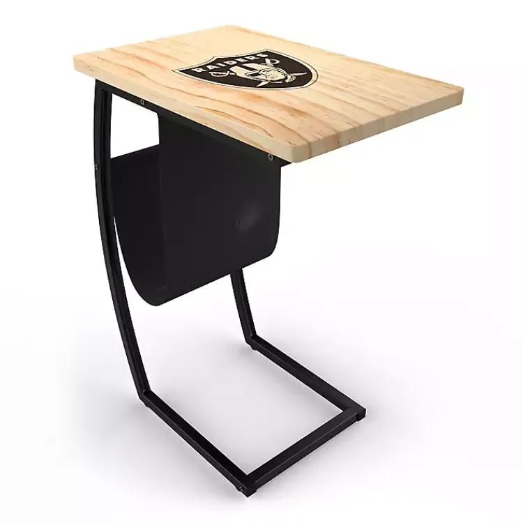 Kirklands Home Las Vegas Raiders Wood C-Table Tan Outlet