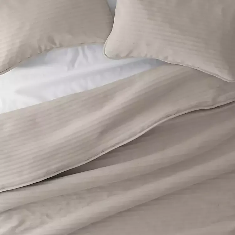 Kirklands Home Latte Stitched Stripes 2-pc. Twin Quilt Set Gray Discount