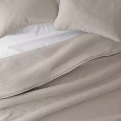 Kirklands Home Latte Stitched Stripes 3-pc. Queen Quilt Set Tan Sale
