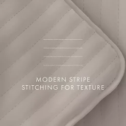 Kirklands Home Latte Stitched Stripes 3-pc. King Quilt Set Tan Hot