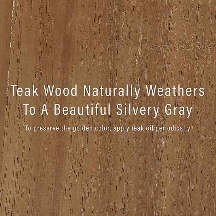 Kirklands Home Lattice Teakwood Slatted Outdoor Bench Tan Best