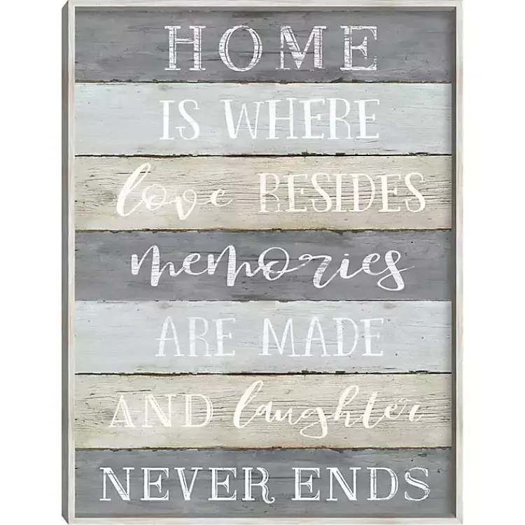 Kirklands Home Laughter Never Ends Framed Canvas Art Print Outlet