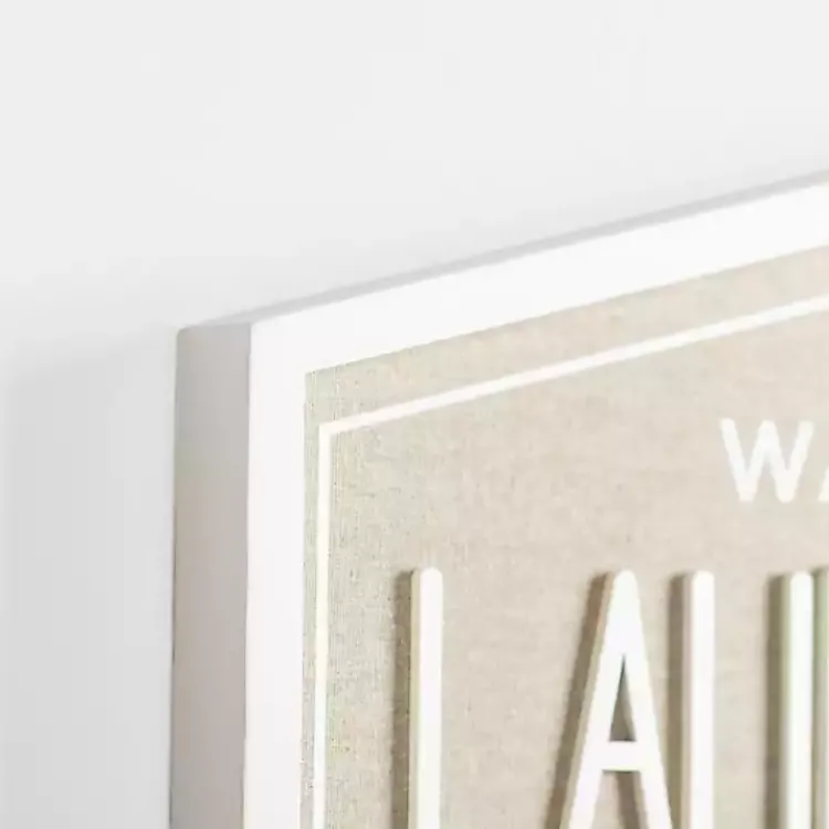 Kirklands Home Laundry & Co. Hexagon Wood Plaque