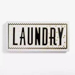 Kirklands Home Laundry Subway Tile Wall Plaque Outlet