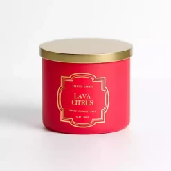 Candles>Kirklands Home Lava Citrus 14 oz. 3-Wick Jar Candle Pink
