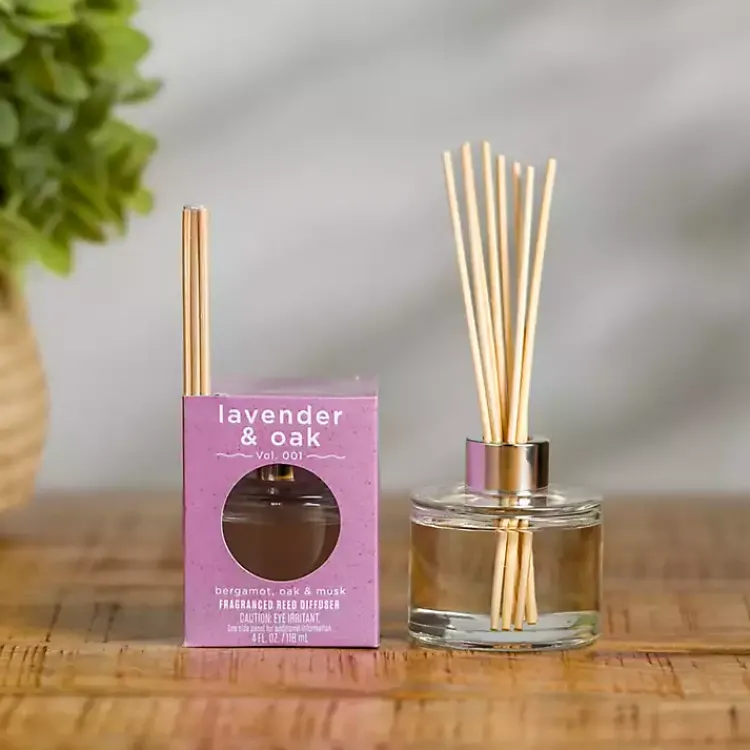 Home Fragrance>Kirklands Home Lavender & Oak Reed Diffuser Set Purple