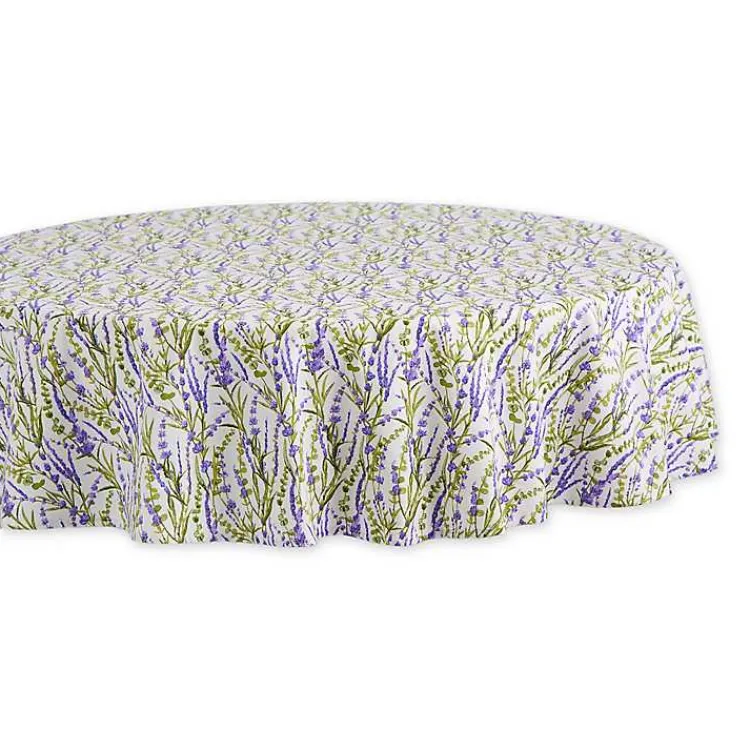 Kirklands Home Lavender Fields Round Tablecloth Best