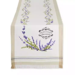 Kirklands Home Lavender Garland Cotton Table Runner Hot