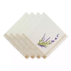 Kirklands Home Lavender Sprigs Cotton Napkins, Set of 4 Hot