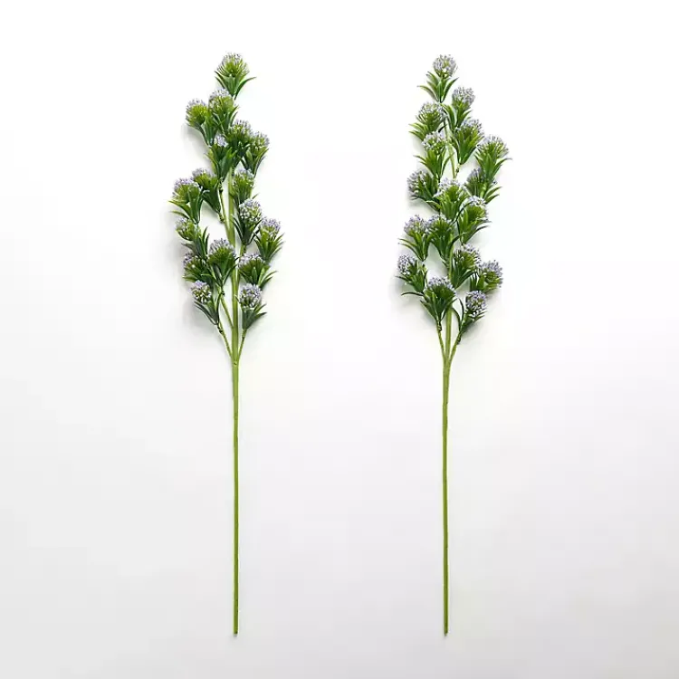 Stems & Bouquets>Kirklands Home Lavender Thistle Flower Stems, Set of 2