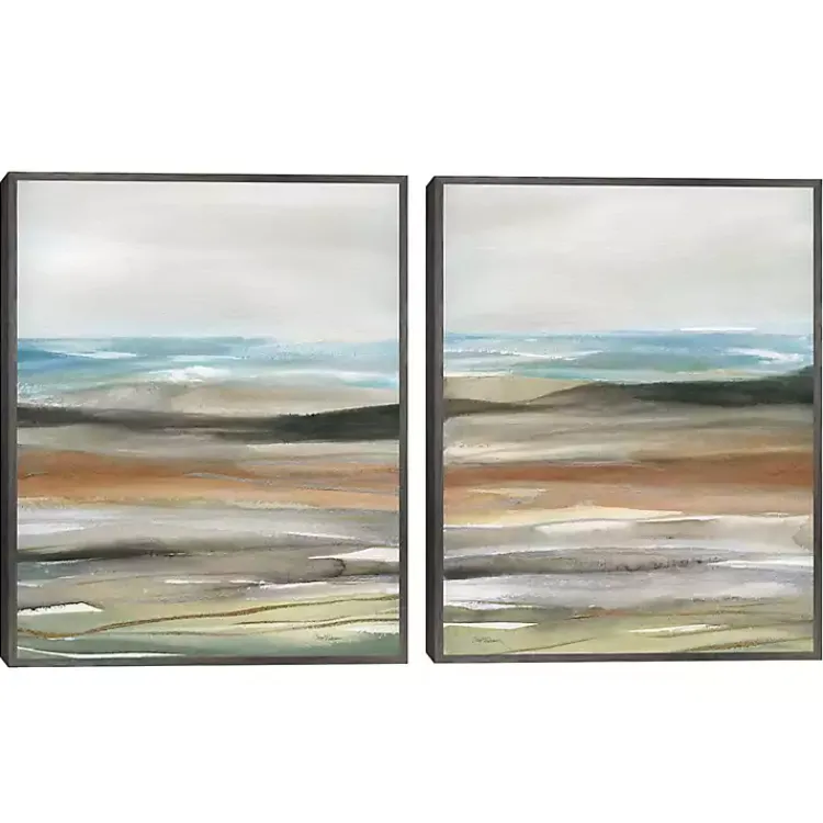 Kirklands Home Layers of Nature Framed Canvas Art Prints Multi