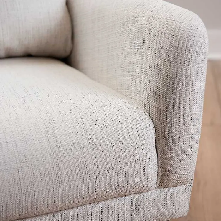 Kirklands Home Layla Vanilla Speckle Armchair Ivory Discount