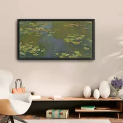 Kirklands Home Le Bassin Aux Nympheas Framed Canvas Art Print Green Online