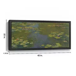 Kirklands Home Le Bassin Aux Nympheas Framed Canvas Art Print Green Online