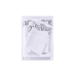 Kirklands Home Leafy Vine Hem Microfiber 4-pc. Full Sheet Set Online