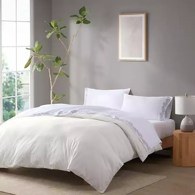 Kirklands Home Leafy Vine Hem Microfiber 4-pc. Full Sheet Set Online