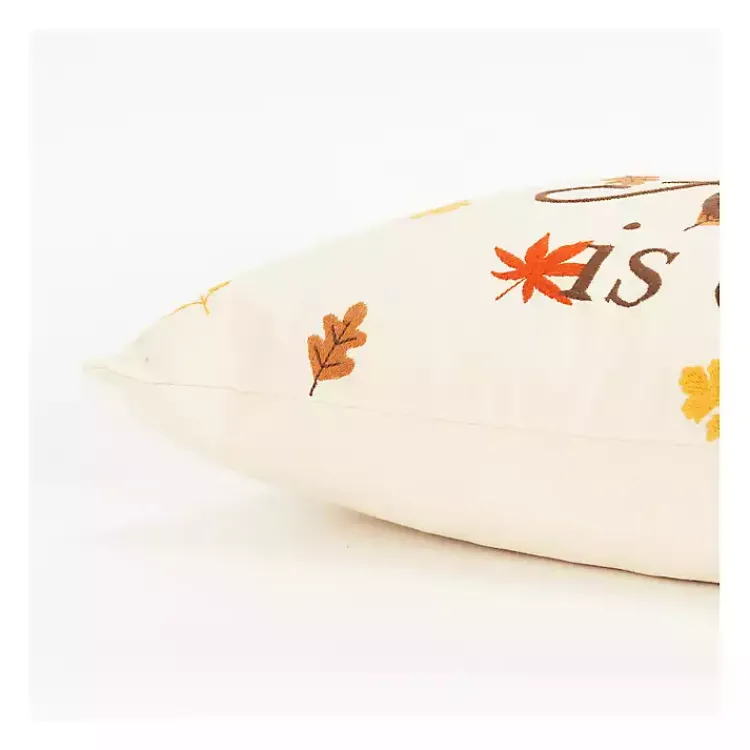Fall>Kirklands Home Leaves are Falling Autumn is Calling Lumbar Pillow Multi