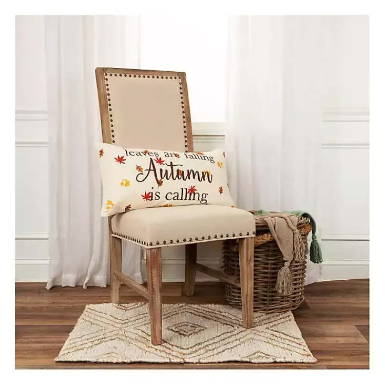 Fall>Kirklands Home Leaves are Falling Autumn is Calling Lumbar Pillow Multi