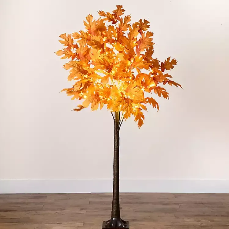 Fall>Kirklands Home LED Autumn Maple Tree, 6 ft. Orange