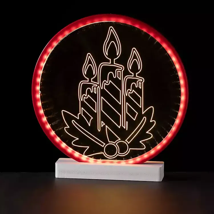 Christmas Decorations>Kirklands Home LED Candlesticks Tabletop Christmas Decoration Red