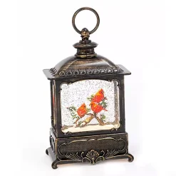 Christmas Decorations>Kirklands Home LED Cardinals on Branch Christmas Water Globe