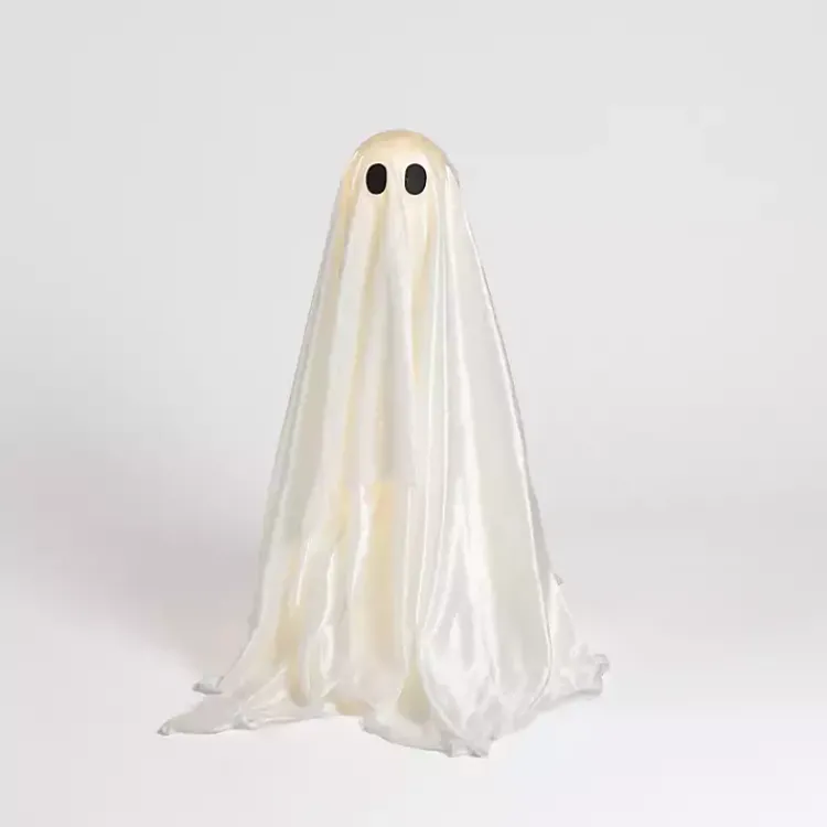 Halloween>Kirklands Home LED Fabric Ghost Decoration, 30 in. White