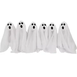 Halloween>Kirklands Home LED Ghost Lawn Stakes, Set of 6 White