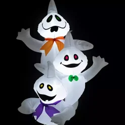 Halloween>Kirklands Home LED Ghost Trio Outdoor Inflatable White
