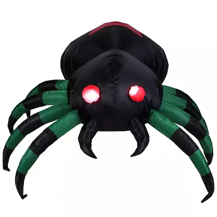 Halloween>Kirklands Home LED Halloween Spider Outdoor Inflatable
