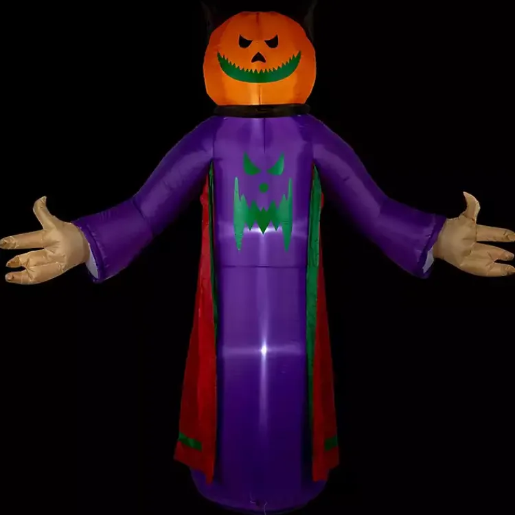 Halloween>Kirklands Home LED Jack O Lantern Reaper Outdoor Inflatable