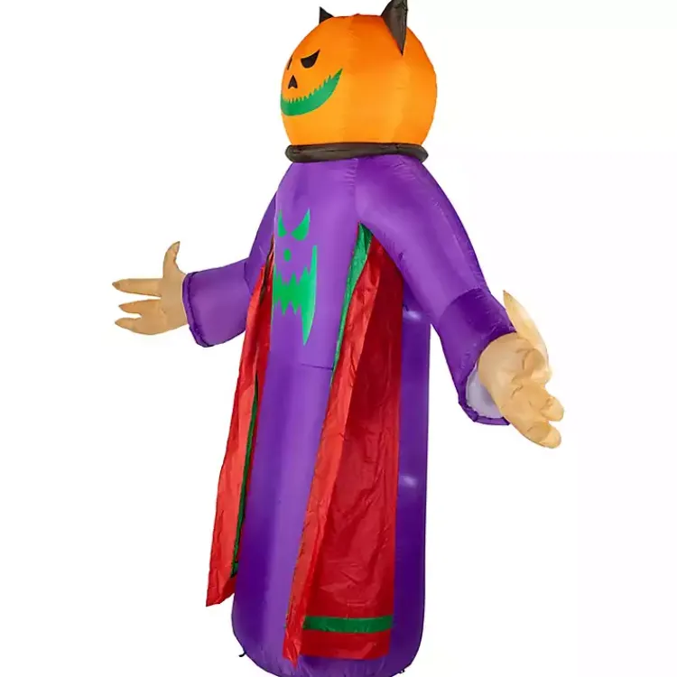 Halloween>Kirklands Home LED Jack O Lantern Reaper Outdoor Inflatable
