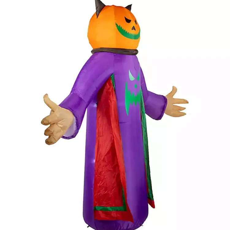 Halloween>Kirklands Home LED Jack O Lantern Reaper Outdoor Inflatable