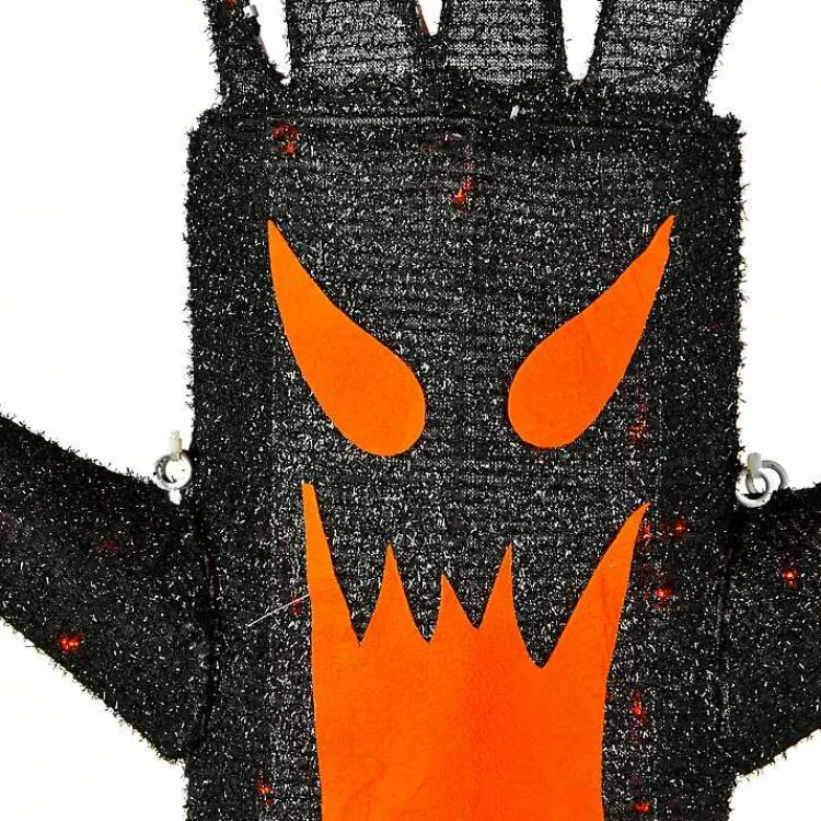 Halloween>Kirklands Home LED Orange & Black Haunted Halloween Tree, 4 ft.