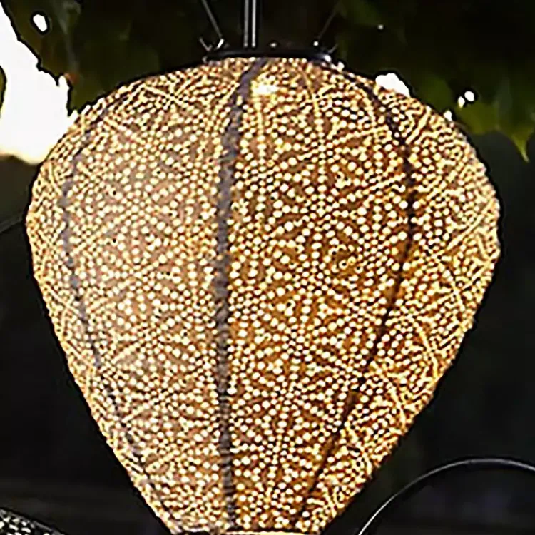 Kirklands Home LED Taupe Balloon Outdoor Hanging Lantern Gray Sale