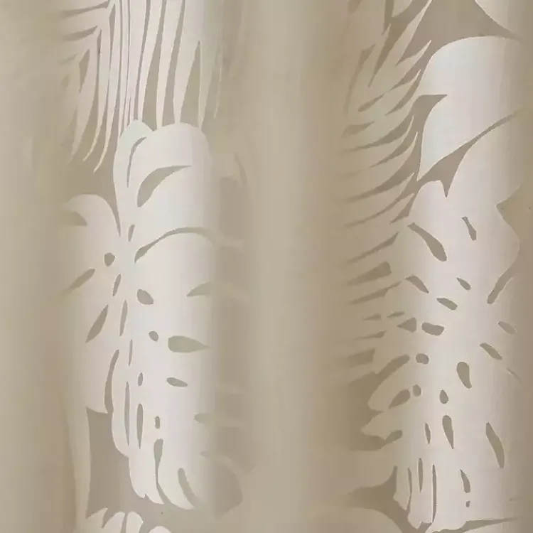 Kirklands Home Leilani Palm Leaf Curtain Panel, 95 in. Tan Clearance