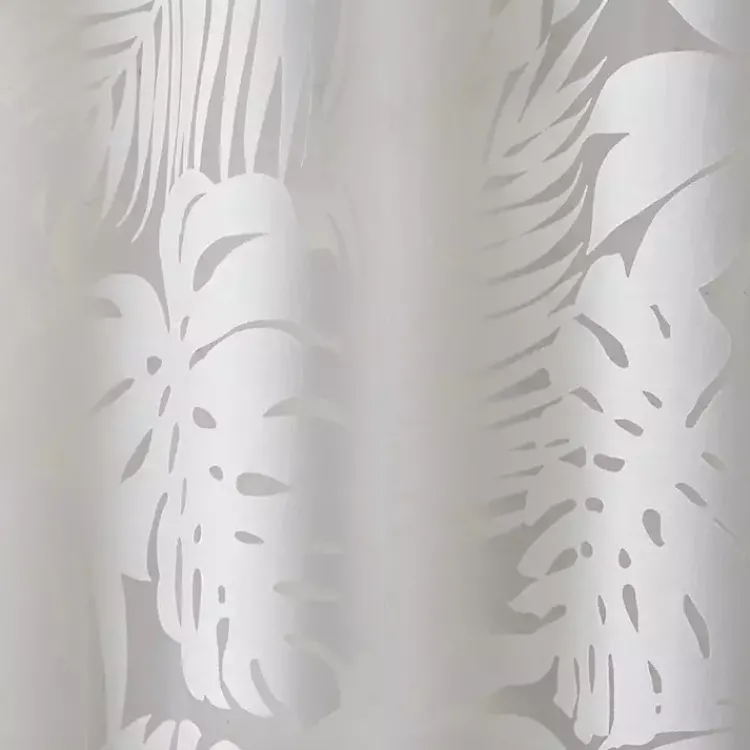 Kirklands Home Leilani Palm Leaf Curtain Panel, 84 in. White Best