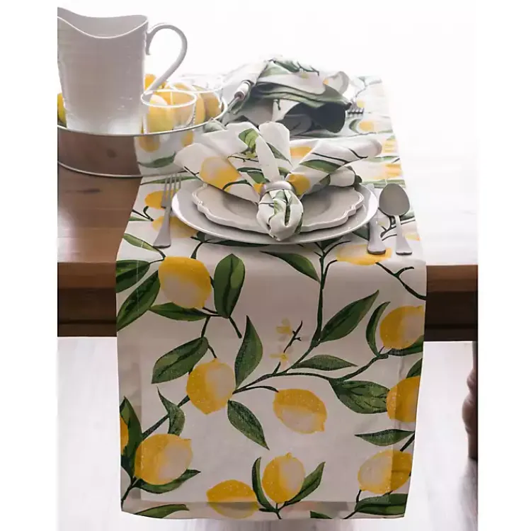 Kirklands Home Lemon Bliss Table Runner, 108 in. Multi