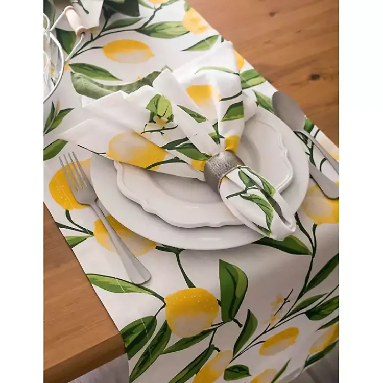 Kirklands Home Lemon Bliss Table Runner, 108 in. Multi