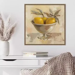 Kirklands Home Lemon Bowl Framed Canvas Art Print Sale