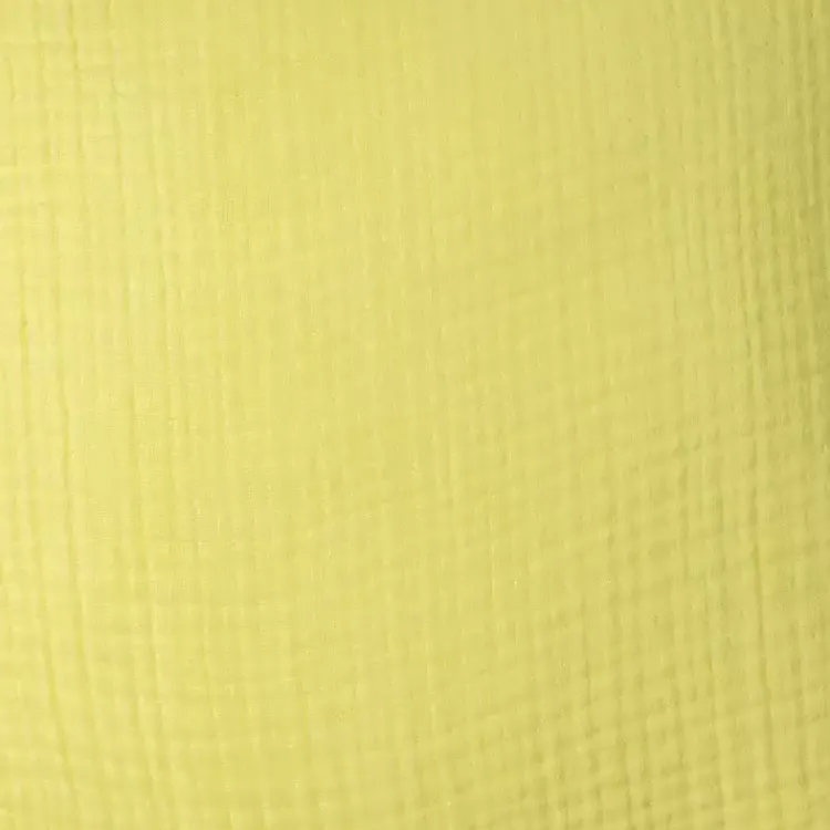 Pillows>Kirklands Home Lemon Gauze Organic Tassel Throw Pillow Yellow