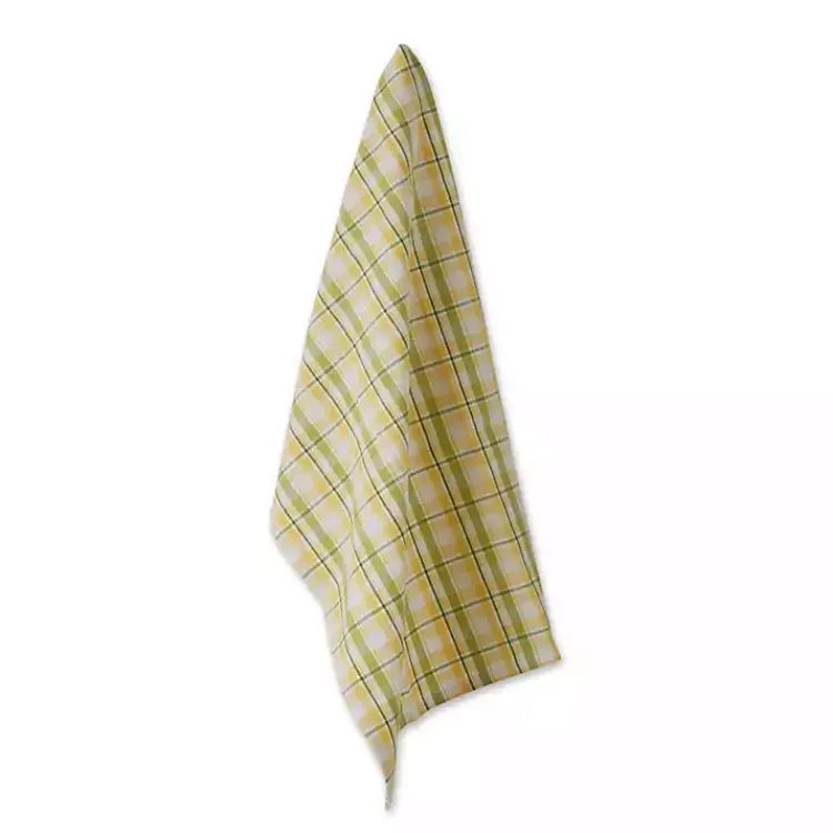 Kirklands Home Lemon Plaid 2-pc. Potholder and Kitchen Towel Set Online