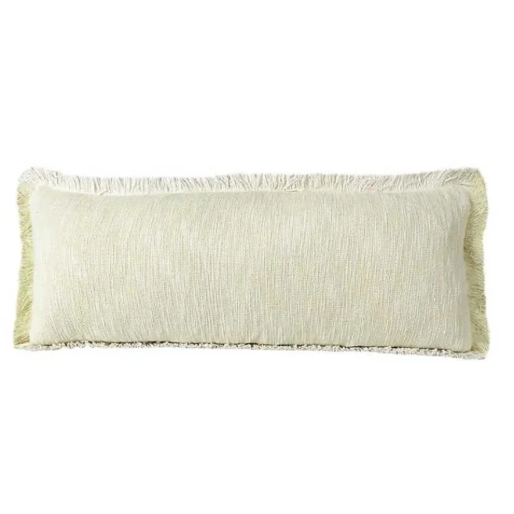 Pillows>Kirklands Home Lemonade Handwoven Appen Lumbar Pillow