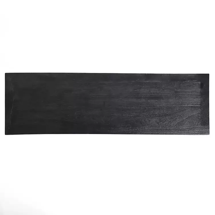 Kirklands Home Leo Wood Console Table Black