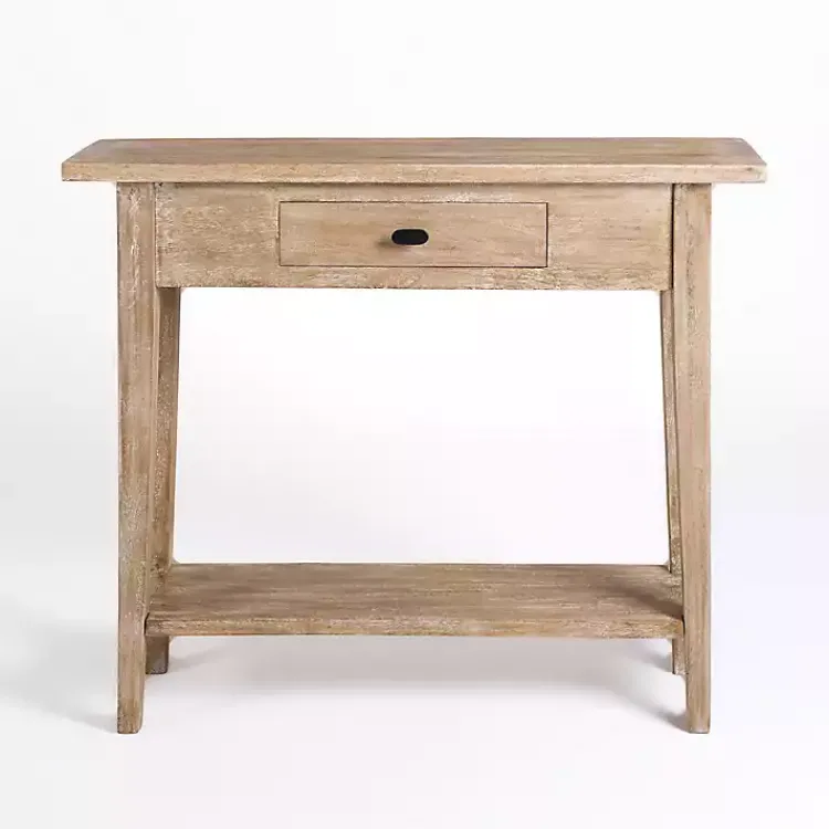Kirklands Home Leo Natural Wood Console Table Tan Best