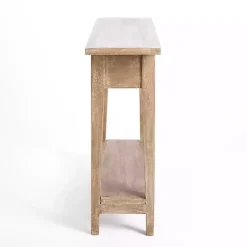 Kirklands Home Leo Natural Wood Console Table Tan Best