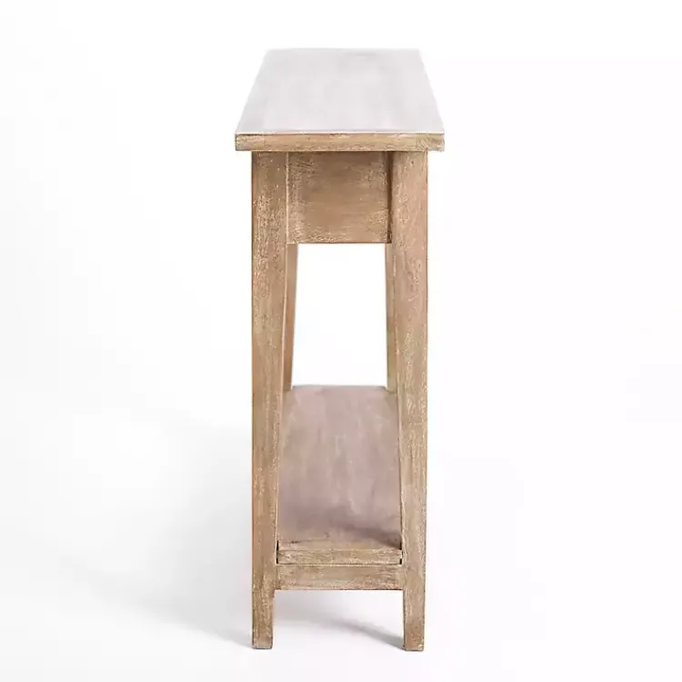 Kirklands Home Leo Natural Wood Console Table Tan Best