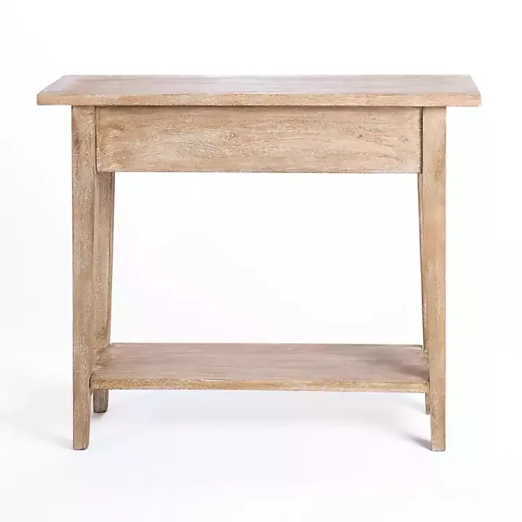 Kirklands Home Leo Natural Wood Console Table Tan Best