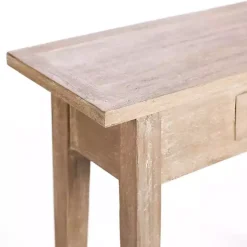 Kirklands Home Leo Natural Wood Console Table Tan Best